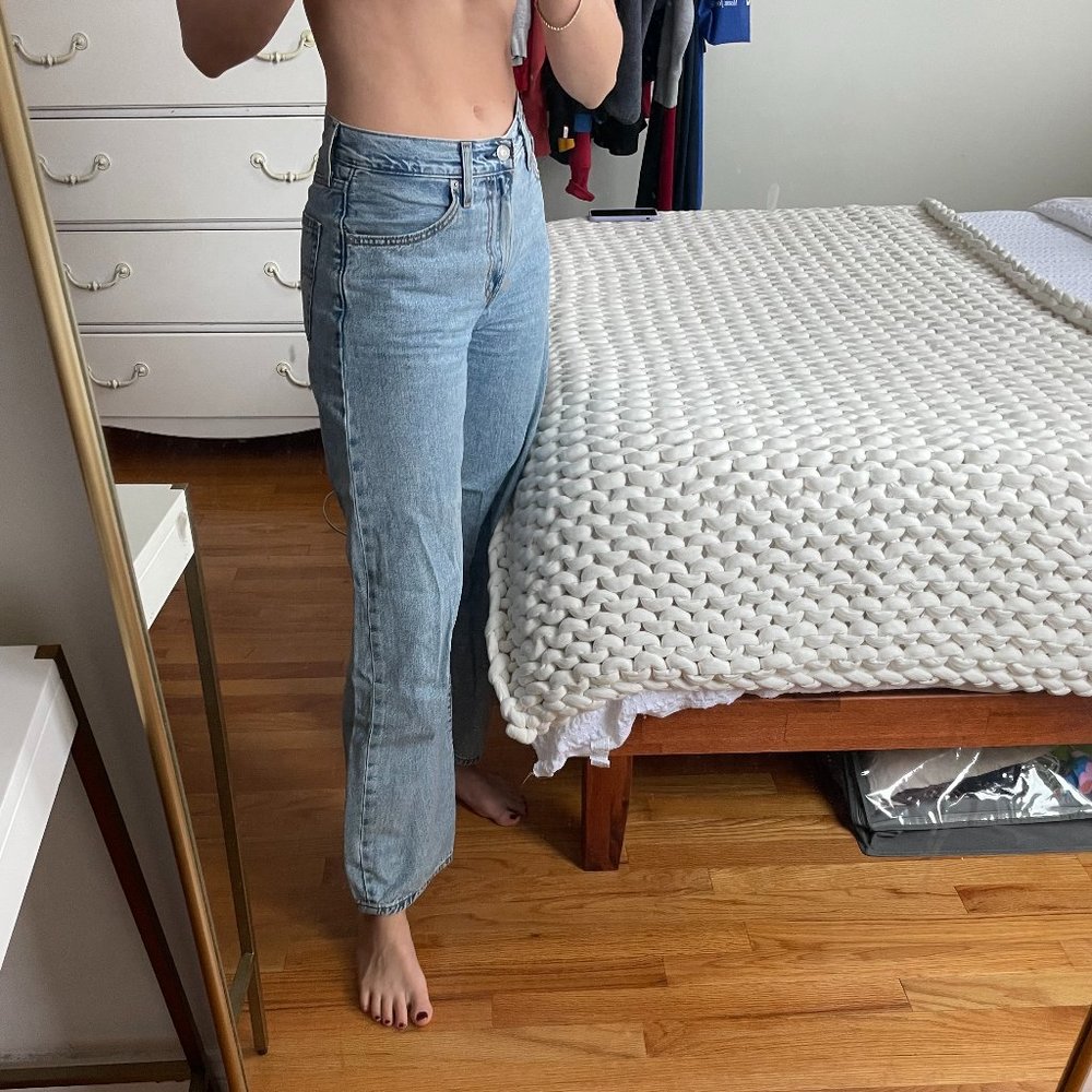 Oversized Baggy Levi's Jeans Light Blue Size 25